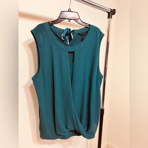 41 Hawthorn Teal Sleeveless Blouse